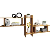 VCM Étagère murale en bois Étagère à suspendre Étagère à livres Tableau mural Deko Board Sirola Maxi Étagère murale en bois Étagère à suspendre Étagère à livres Tableau mural Deko Board Sirola Maxi
