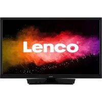 Lenco LED-2423BK - Téléviseur 24 pouces avec adaptateur voiture 12 V, noir