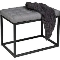Wenko Banc avec coussin Amandola, 59 x 45,5 x 39 cm, capacité de charge jusqu'à 120 kg