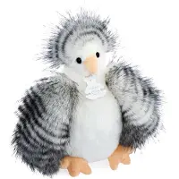 Doudou et Compagnie Peluche Poule Poulette blanche 20 cm