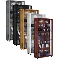 Hioshop Bois verre vitrine de collection vitrine de verre vitrine stand vitrine Lumo Maxi Bois verre vitrine de collection vitrine de verre vitrine stand vitrine Lumo Maxi