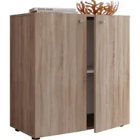 Hioshop Commode en bois Sideboard Highboard Armoire Vandol 1 portes battantes Commode en bois Sideboard Highboard Armoire Vandol 1 portes battantes