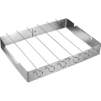 Westmark Set d'aiguilles à griller avec support de gril, 6pcs + support, 31cm
