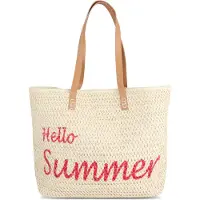 Normani Sac de plage écru / rouge