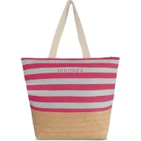 Normani Sac de plage 'Mackay' noisette / gris / rouge