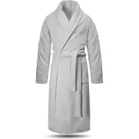 Normani Peignoir long blanc cassé