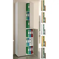 VCM Armoire de bureau Livres Dossiers Meuble de bureau Armoire Lona 6 portes battantes Armoire de bureau Livres Dossiers Meuble de bureau Armoire Lona 6 portes battantes