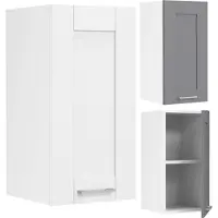 Hioshop Armoire de cuisine Largeur 30 cm Porte en bois Armoire suspendue Cuisine Meubles de cuisine Landhaus Colura