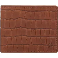 Esquire porte-monnaie Dallas Croco Wallet Brown brun