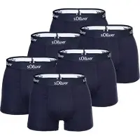 s.Oliver Boxers bleu nuit / blanc