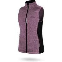 Normani Gilet de sport 'Kashechewan' violet chiné / noir