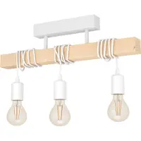 Eglo TOWNSHEND Applique/plafonnier Lampe éclairage - L55 x l10,5 x H26,5 cm - blanc - 3X60W excl - IP20