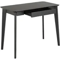 Actona Bureau Roxby avec tiroir - placage de chêne noir