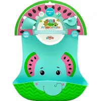 Magni Frootimals Bavoir bébé Melany Melephant bleu silicone