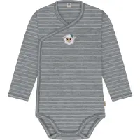 Normani Barboteuse / body 'Kaitaia' beige / gris / blanc