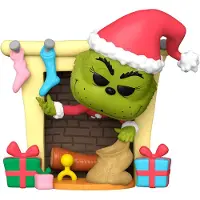 Funko POP! Grinch Deluxe The With Bag Figure Multicolore,Clair Enfants