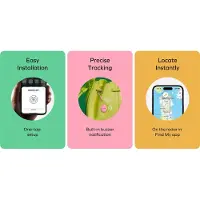 Momax Pinpop Apple Find My Certificated Tracker Blanc (Apple), Traceur, Blanc