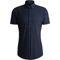 BOSS Chemise slim en jersey stretch imprimé performant