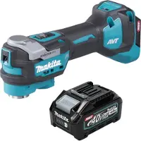 Makita TM 001 GM1 Outil multifonctions sans fil 40 V max Starlock Max Brushless + 1x batterie 4,0 Ah - sans chargeur