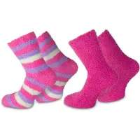 Normani Chaussettes violet / rose / blanc