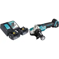 Makita DGA 520 RFX1 Meuleuse d'angle sans fil 18 V 125 mm X-LOCK Brushless + 2x batterie 3,0 Ah + chargeur