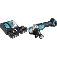 Makita DGA 520 RGX1 Meuleuse d'angle sans fil 18 V 125 mm X-LOCK Brushless + 2x batterie 6,0 Ah + chargeur