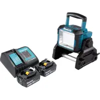 Makita DEADML 811 SG Projecteur de chantier sans fil 14,4 / 18 V 3000 lm LED + 2x batterie 6,0 Ah + chargeur