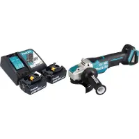 Makita DGA 520 RTX1 Meuleuse d'angle sans fil 18 V 125 mm X-LOCK Brushless + 2x batterie 5,0 Ah + chargeur