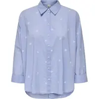 ONLY Chemisier 'ONLNEW LINA' bleu fumé / bleu clair