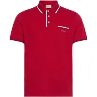 Gant 2-col Tipping Pique Short Sleeve Polo Rouge S Homme