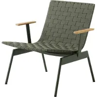 &tradition Ville Outdoor Chaise Longue AV45 Bronze Green