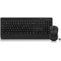 ACT Ac5725 Wireless Keyboard And Mouse Noir One Size / EU Plug 220V
