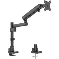 ACT Single monitor arm office solid pro avec ressort mécanique (Tables, 40", 12 kg), Support de moniteur, Noir