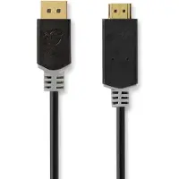 Ginza.se Câble Displayport Ccbw37100at10 Dp M-hdmi Connecteur 4k Plaqué Or 1 M 30hz