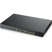 Zyxel GS1900-24HP Contrôleur Ethernet Gigabit administrable (10/100/1000) 1U Noir