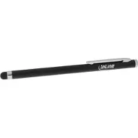 InLine Stylo pour les écrans tactiles des smartphones et des tablettes, Stylet, Noir