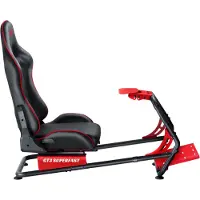 Oplite Châssis simulateur de conduite GT3 Superfast V2 Noir et rouge