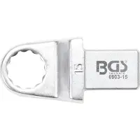 Bgs Clé polygonale à douille 15 mm logement 14 x 18 - 6903-15