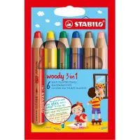 Stabilo Crayons de couleur - Boisé 3-in-1 - 6 pces - Multicolore - - UneTaille - Set de Coloriage