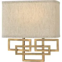HINKLEY Applique murale Lanza, bronze brossé, 2xE14x40W, métal, dimensions : 28,9 x 25,4 x 10,2 cm, IP20,