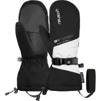 Reusch - Moufles de ski chauds et imperméables - Demi R-TEX XT Mitten Black/White pour Femme - Taille 7 - Noir