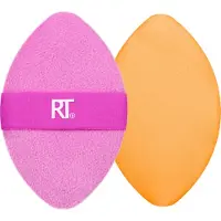 Real Techniques éponge à Maquillage Miracle 2-in1 Powder Puff Duo-pink/orange