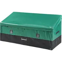 Casa.pro Bac de rangement « Alanno » 560 L Acier 155 x 64 x 75 cm Vert / Noir