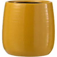 J-Line Cachepot uni ceramique ocre large