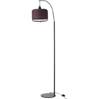 J-Line Lampadaire Lanterne Métal Violet