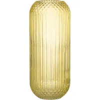 J-Line Vase droit taille verre jaune large