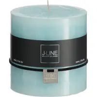 J-Line Bougie cylind aqua cl -64h