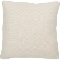 Jline Coussin tissé laine crème small