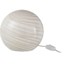 J-Line Lampe Rayures Verre Rond Gris Petit Dany