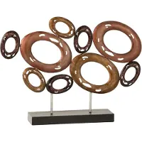 J-Line Cercles ouverts sur pied metal mix